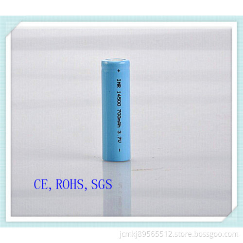 Li-ion Battery14500-700mAh Cylindrical Battery, Flat Head, Battery Pack, Electronic-Cigarette Battery, Lithium Ion Battery